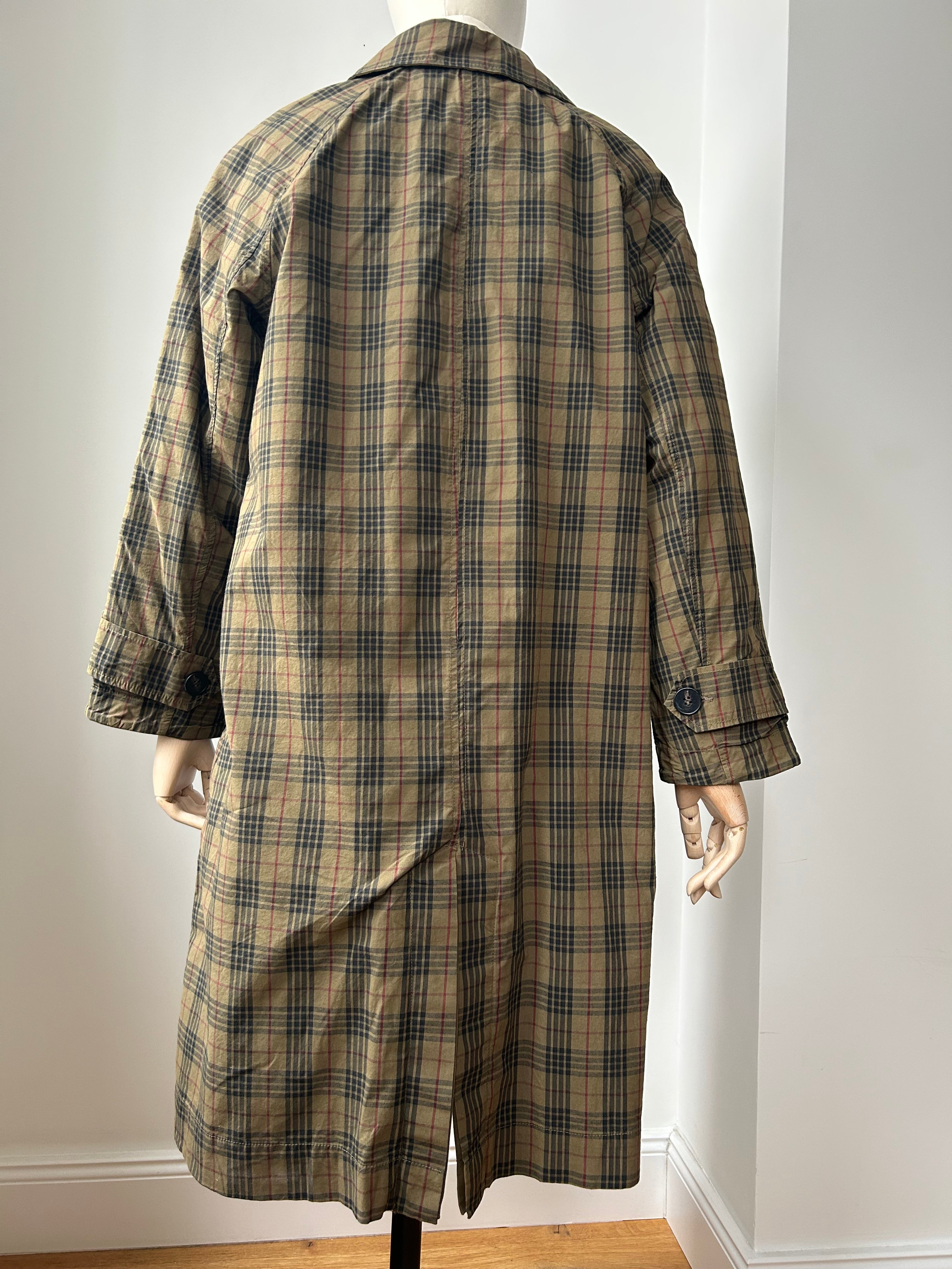 Wendemantel mit Karomuster - braun