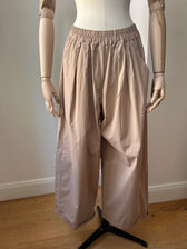Leichte Culotte Palazzo-Hose - beige