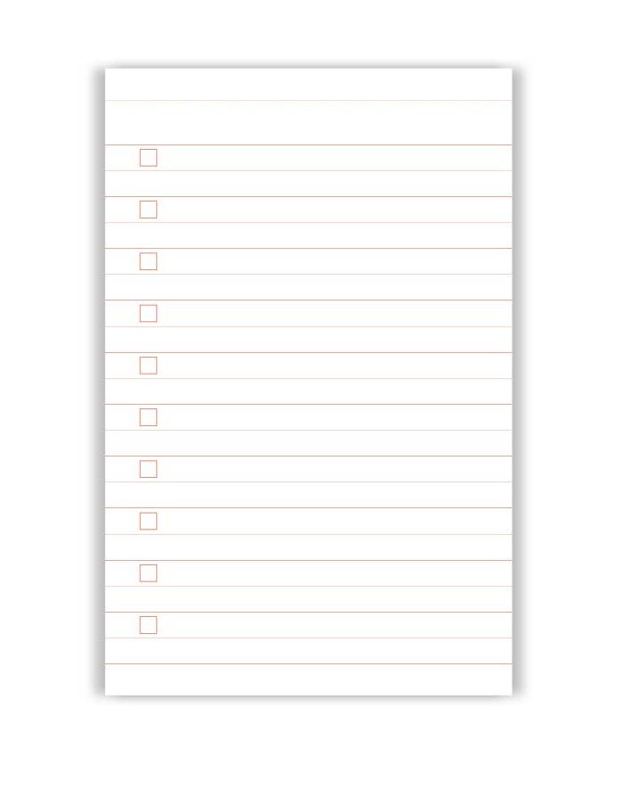 Notizblock Everyday Liste - Blau / Liniert