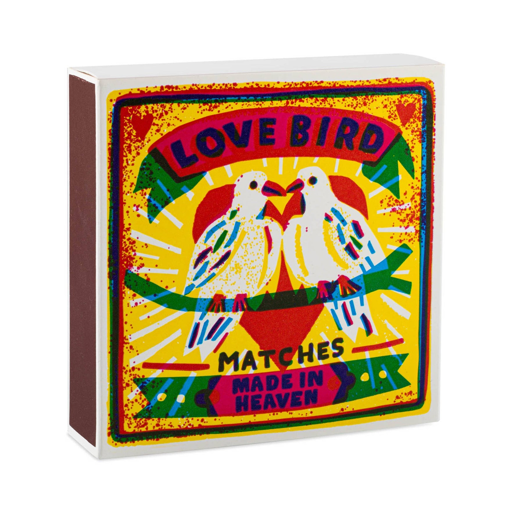 Love Birds | Quadratische Sicherheitsstreichhölzer