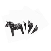 Postkarten Dalapferd - 4er Set