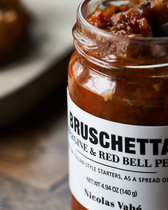 Bruschetta mit Aubergine und red bell pepper – 140 g
