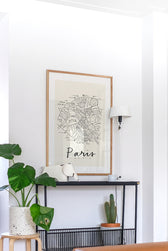 Druck - Paris Neighborhood Map
