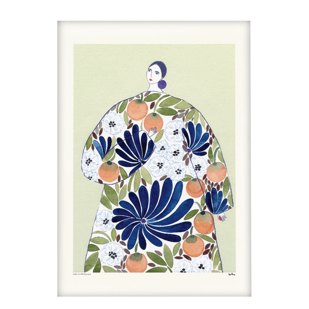 Druck La Poire - Orange Coat 30 x 40 cm