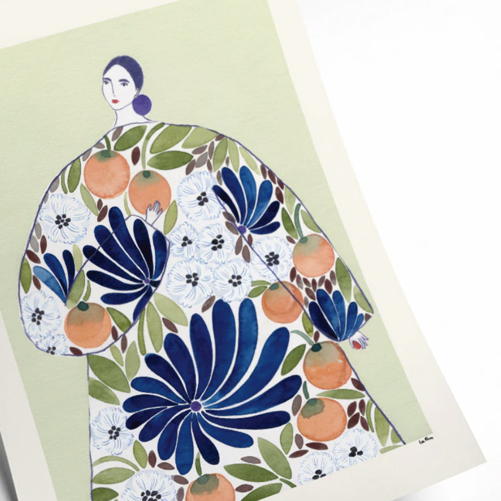 Druck La Poire - Orange Coat 30 x 40 cm