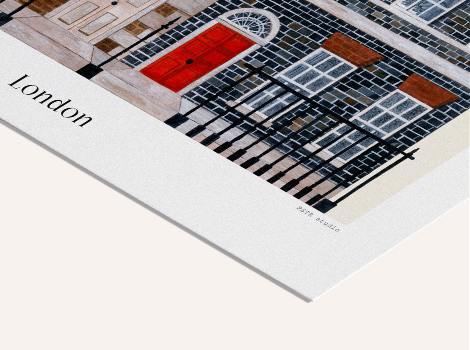 Druck - Flower Houses - London