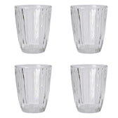 Wassergläser Groove - klar 4er Set