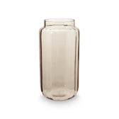 Vase Glas Rib Stripes Myrrhe Sand 16,5x32cm