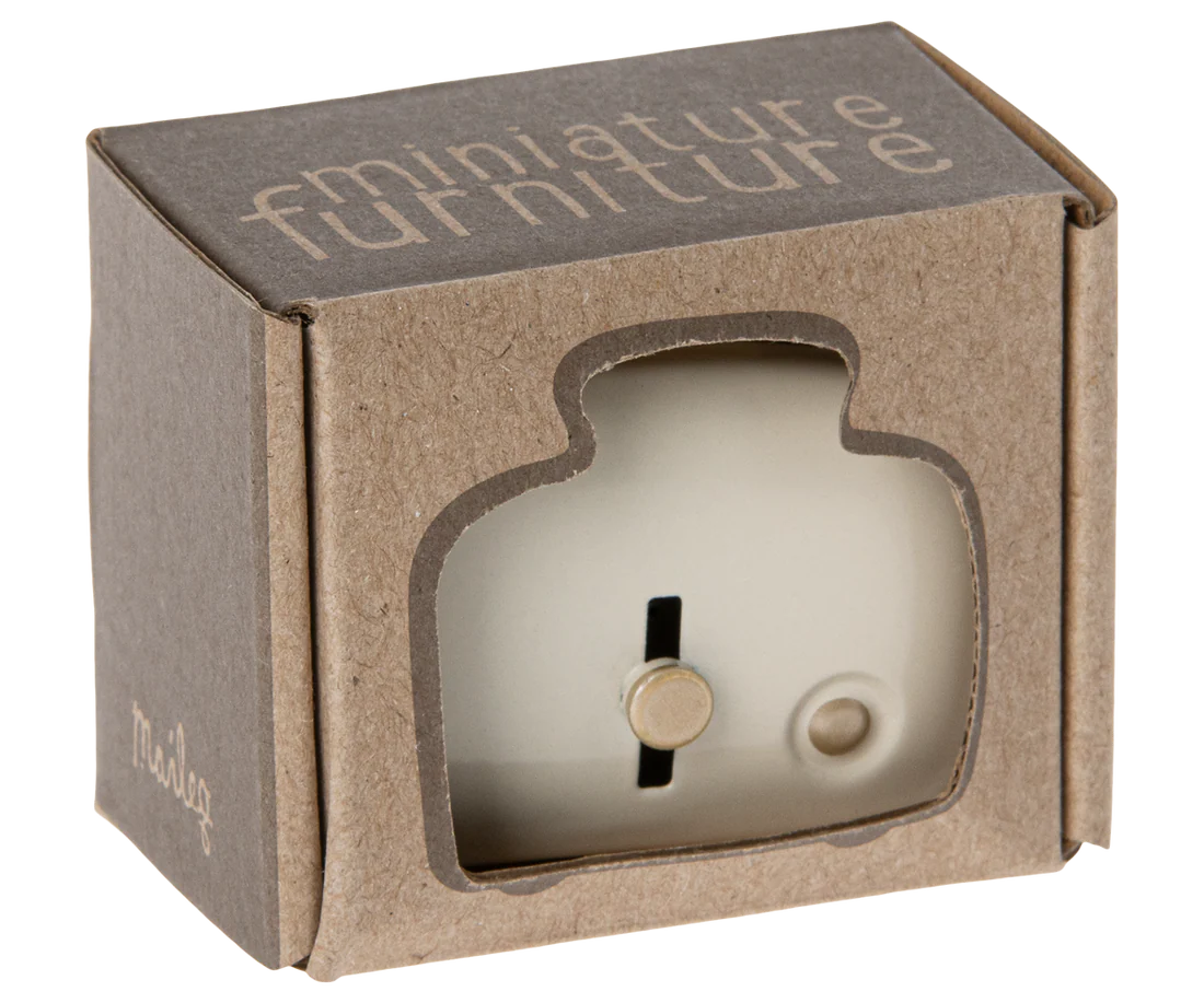 Miniatur Toaster mit Brot - Weiß
