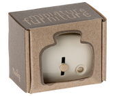 Miniatur Toaster mit Brot - Weiß