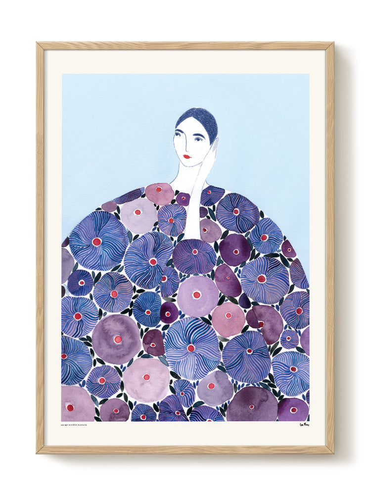 Druck - Lady in Purple