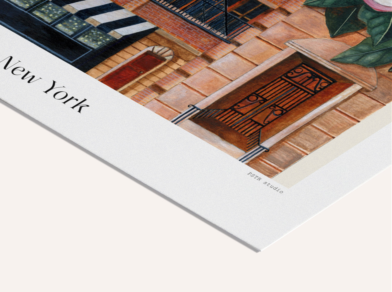 Druck - Flower Houses - New York