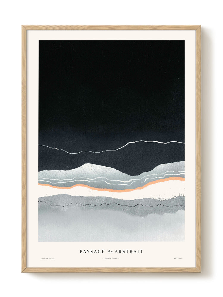 Druck - Paysage de Abstrait IV