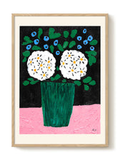 Druck - Bouquet in green vase