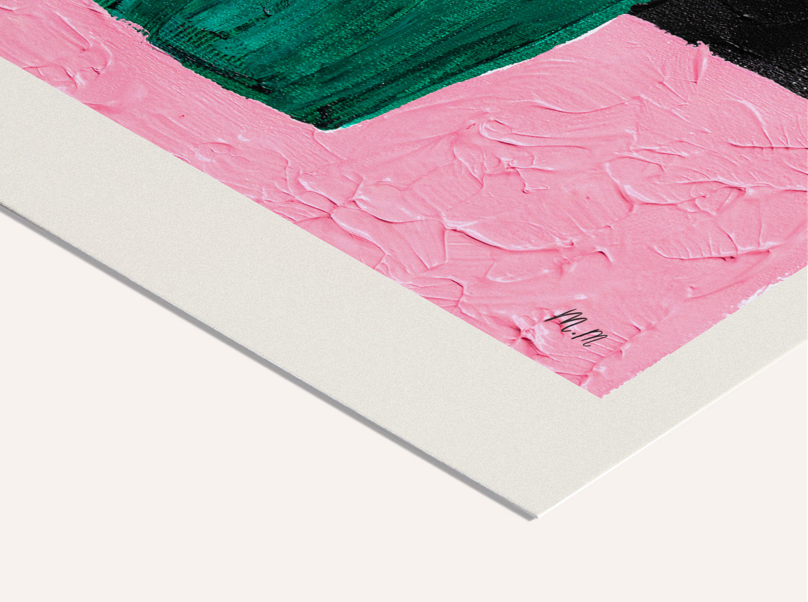 Druck - Bouquet in green vase