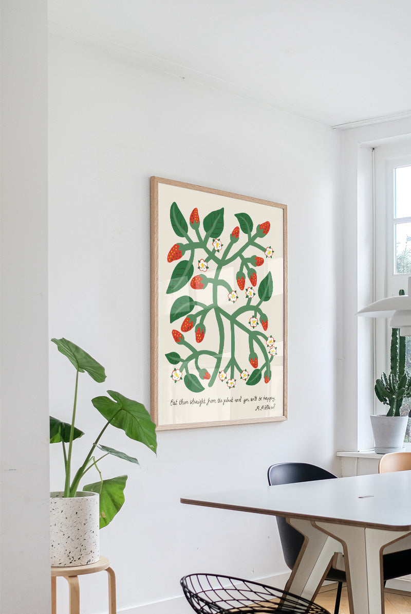 Druck - Wild strawberries