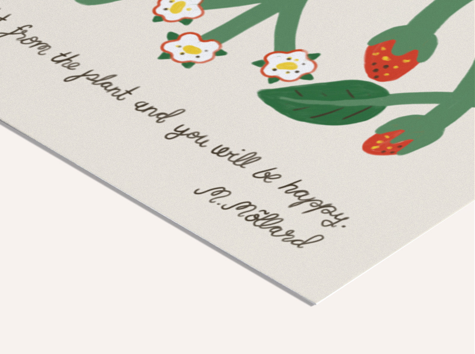 Druck - Wild strawberries