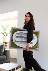 Druck - Fish on a Plate