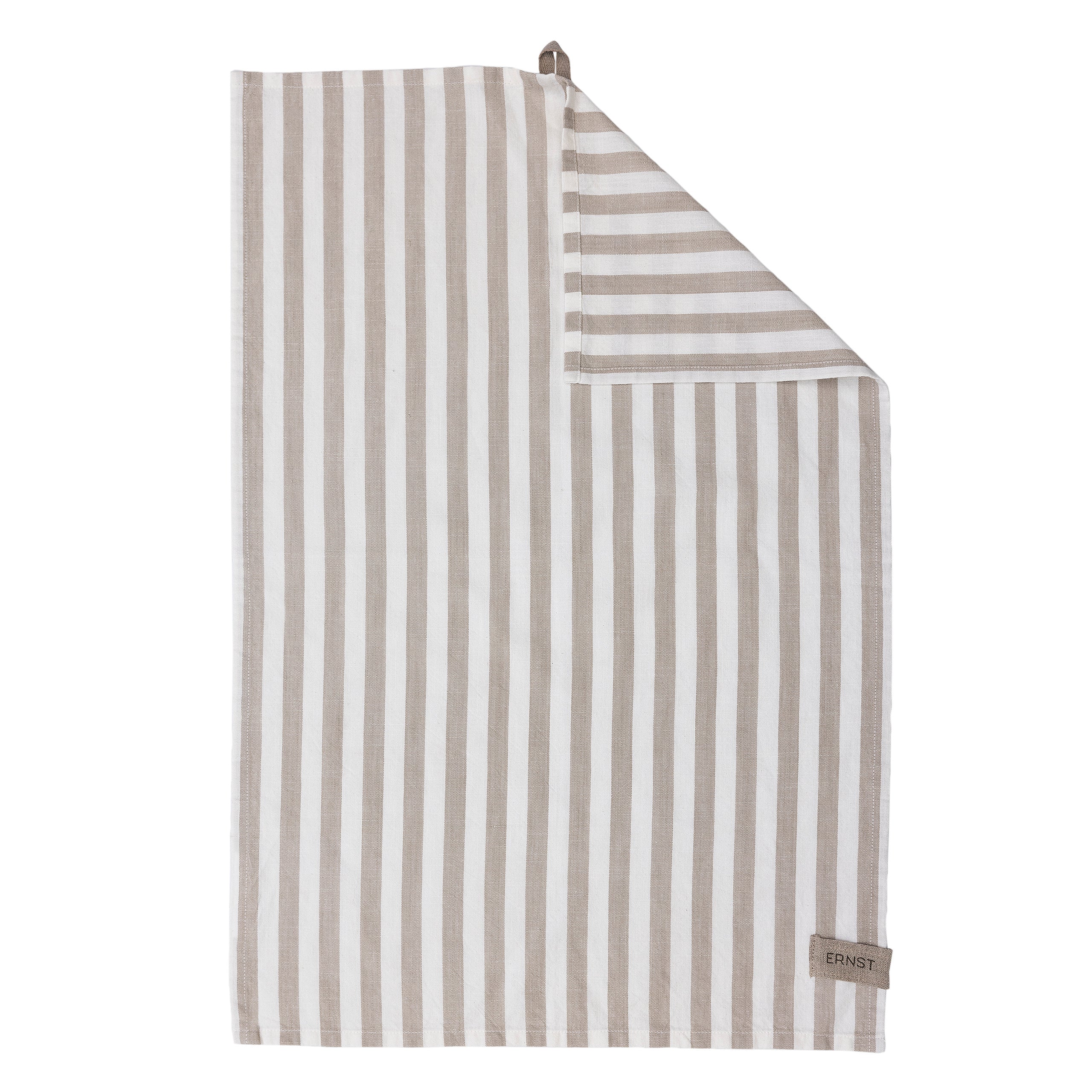 Geschirrtuch Beige/Weiß