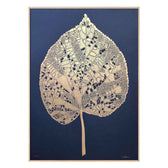 Druck - großes Blatt blau