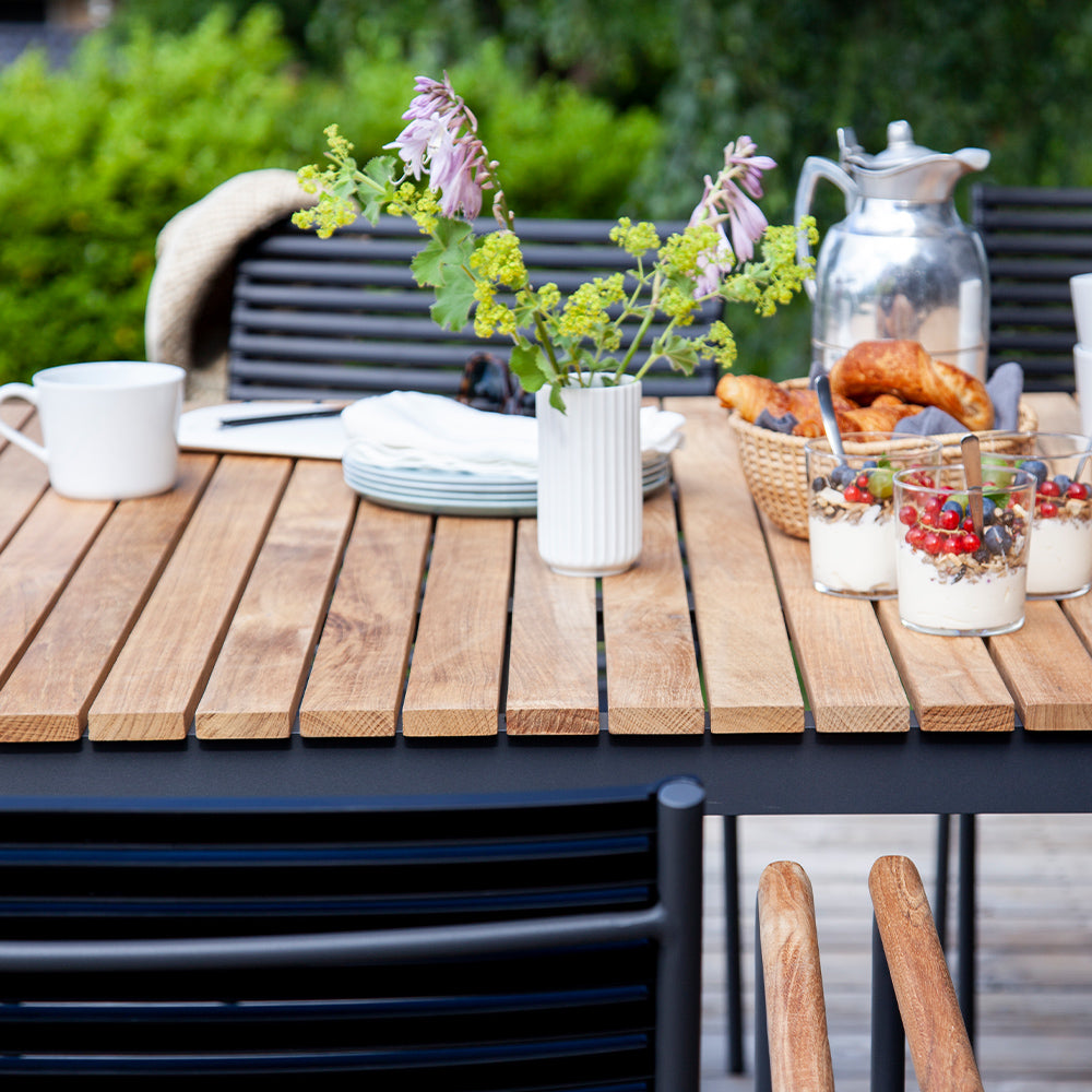 Gartentisch-Set Mood mit Armlehnstühle Mood - anthrazit