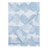 Strandtuch aus Leinen SADE - white-rainy blue