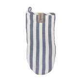 Ofenhandschuh Blau/Weiß gestreift