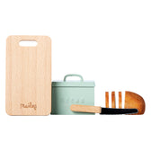 Miniatur Brotbox mit Schneidebrett & Messer