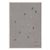 Druck Skifahrer - 50 x 70 cm