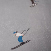 Druck Skifahrer - 50 x 70 cm