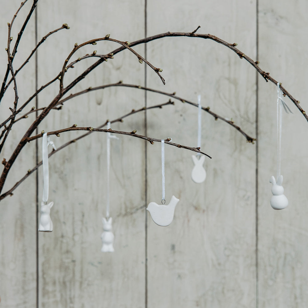 Anhänger Hase Maja - weiß