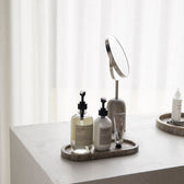 Tablett Marble - beige Ø 12,5 cm
