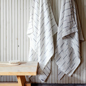 Strandtuch aus Leinen PAUSSI - linen-dark grey