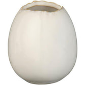 Minivase eiförmig klein - creme