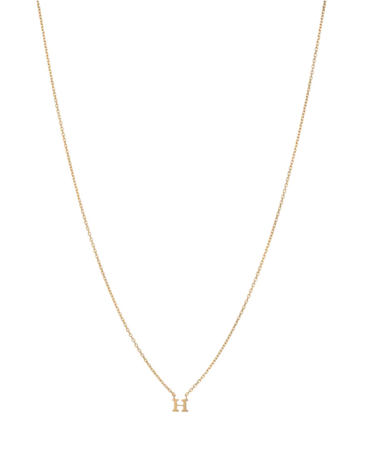 Halskette Note - gold versch. Buchstaben