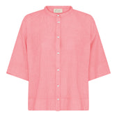 Bluse Abu Dhabi - Hot Coral Stripe / Koralle Gestreift