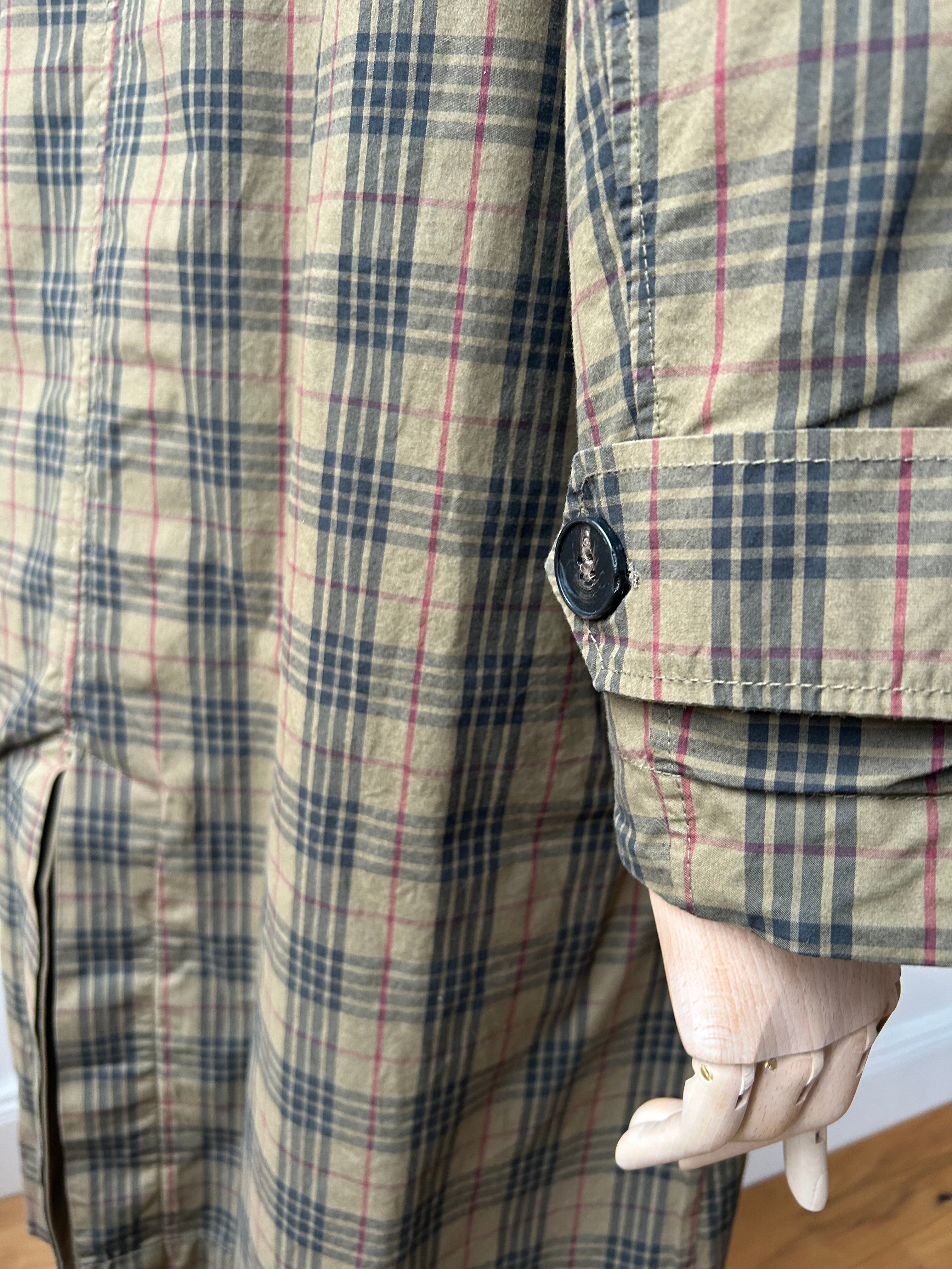 Wendemantel mit Karomuster - braun