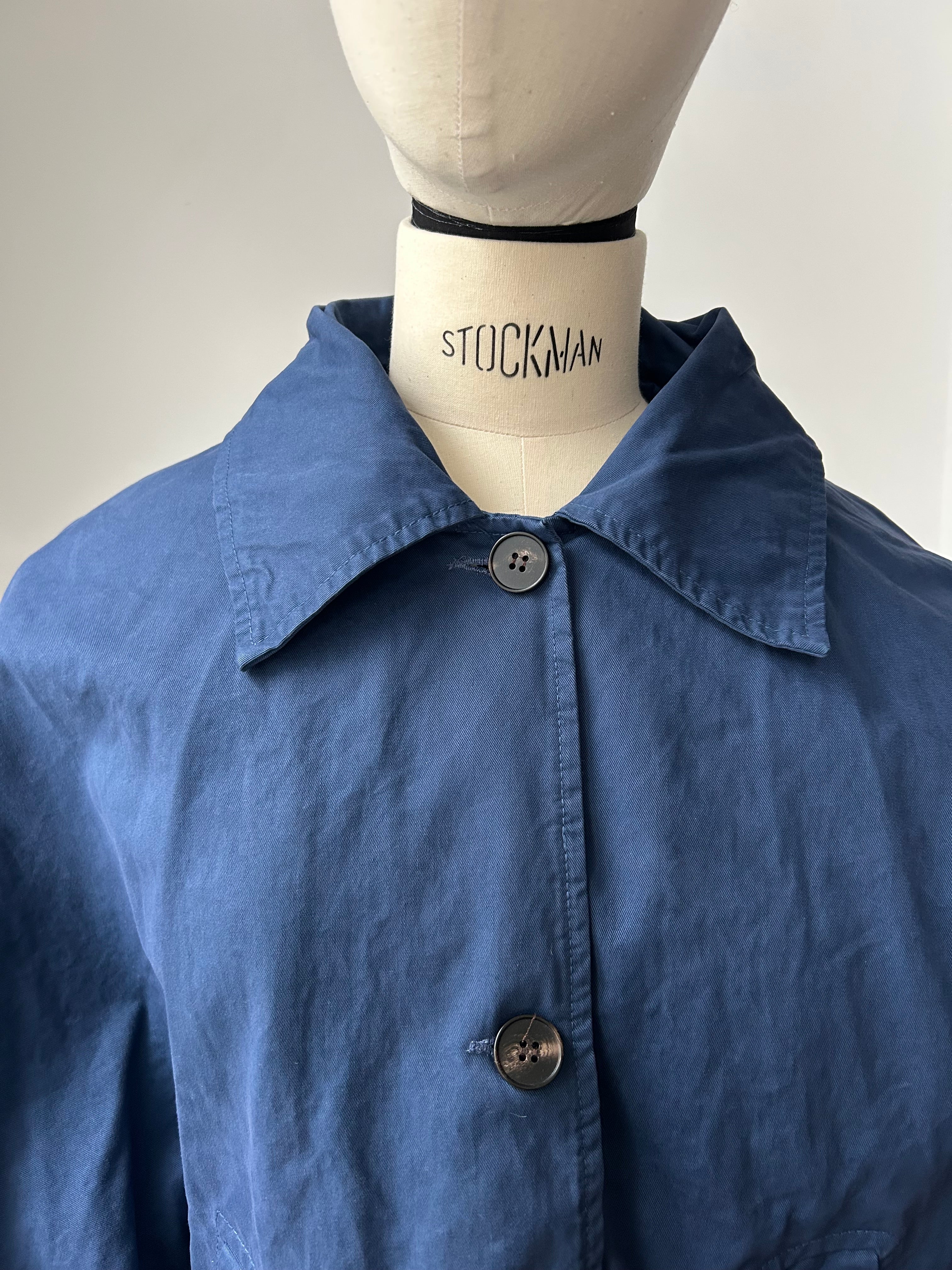 Jacke mit Kapuzenschal zum Knoten - navy