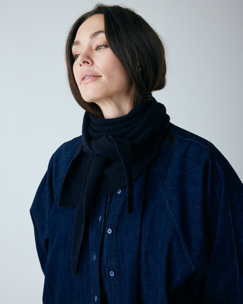 Cashmere Schal Doha -Navy / Marineblau (Large)