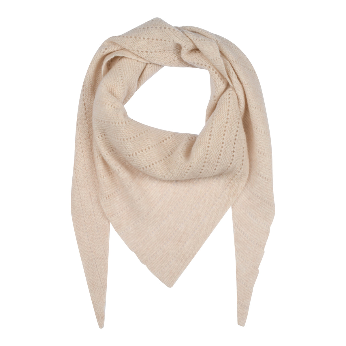 Cashmere Schal Doha - Sandstone / Creme (Large)