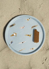 Tablett Swimmers - Blau - Ø 38 cm