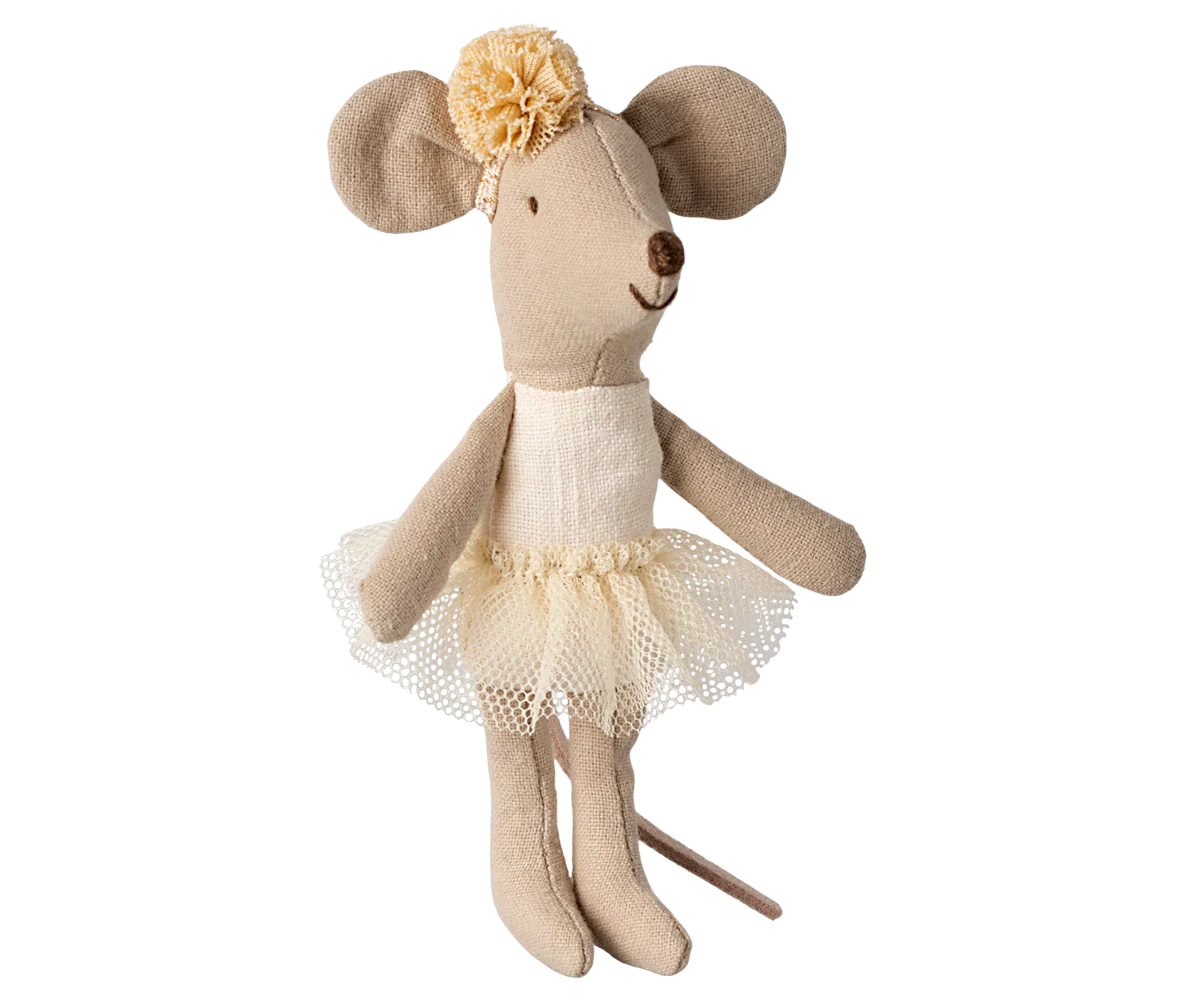 Ballerina Maus - kleine Schwester cremefarben