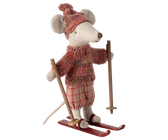 Wintermaus mit Skiset, Große Schwester - rose
