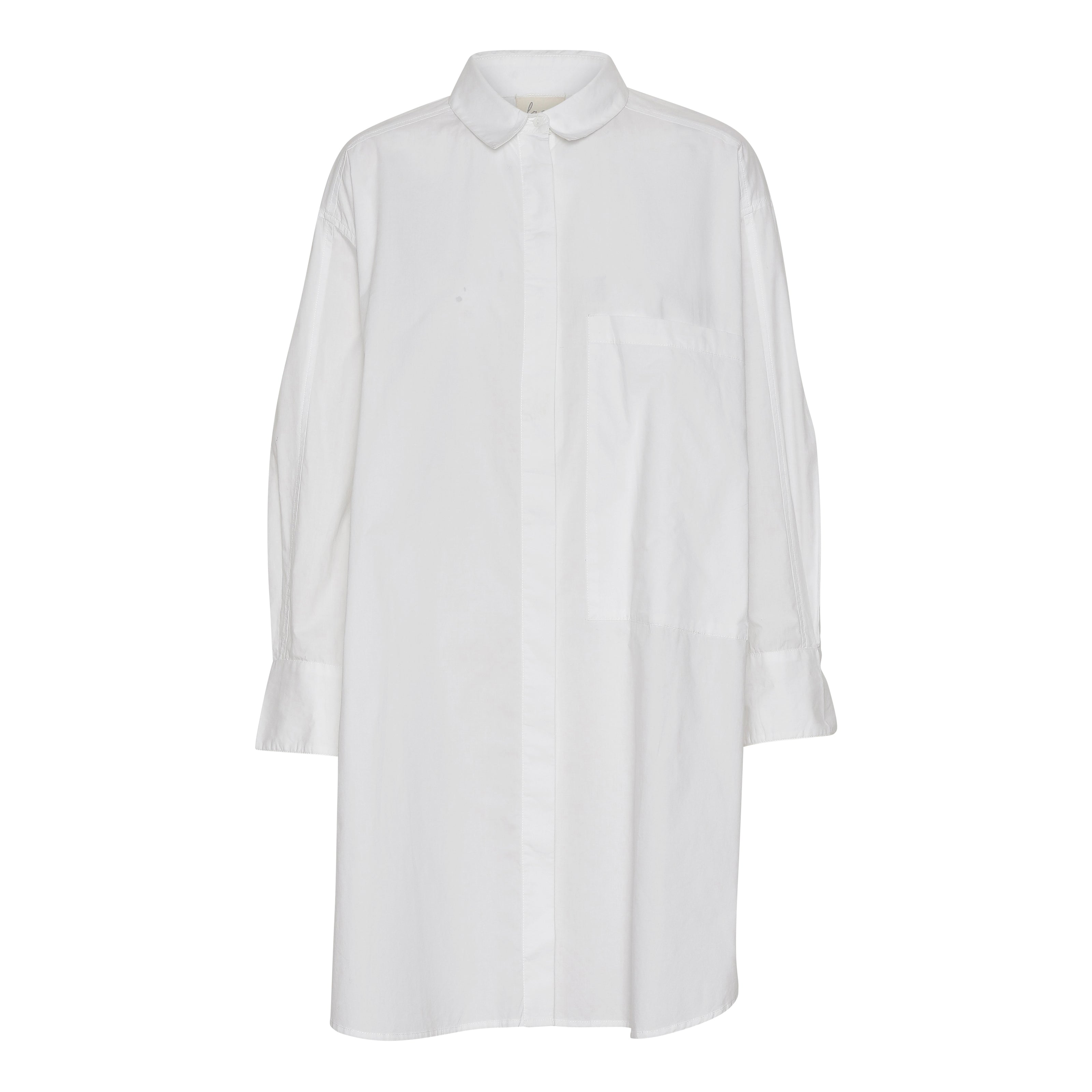 Lange Bluse Lyon - Bright White / Weiß