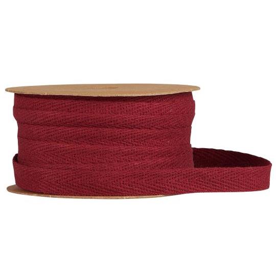 Baumwollband auf Spule 5 m bordeaux