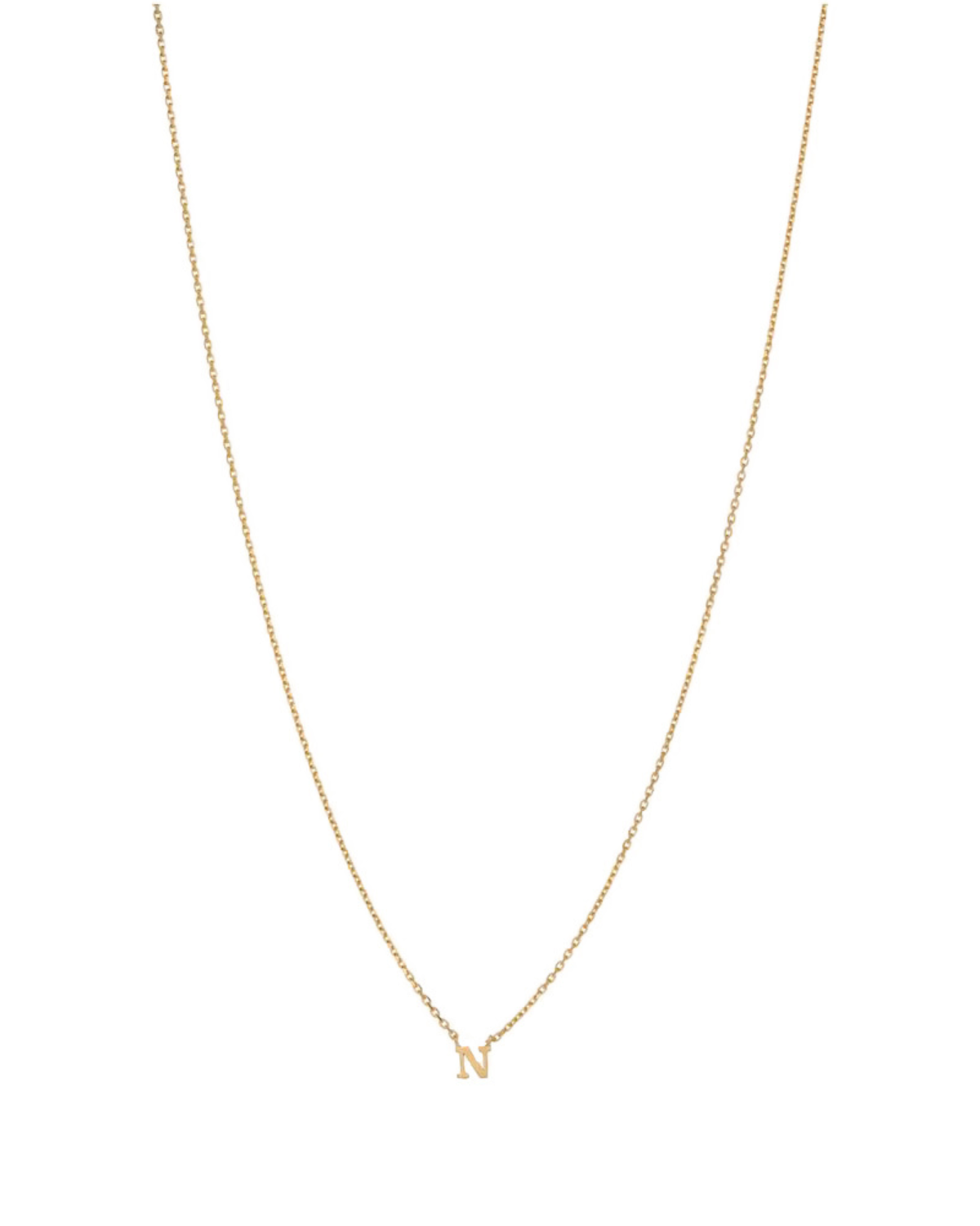Halskette Note - gold versch. Buchstaben