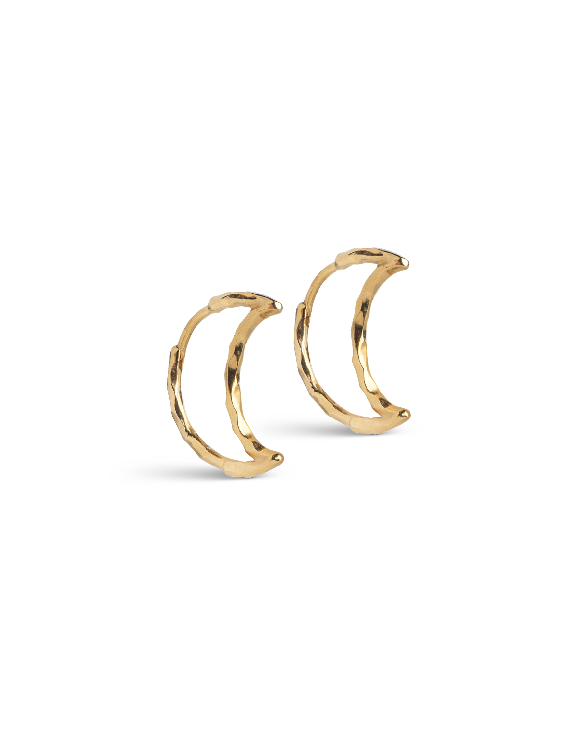 Hoops Organic Moon Medium - Gold