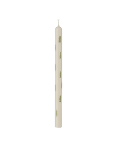 Dünne hohe Kerze mit Tannenbäumen (20 cm)