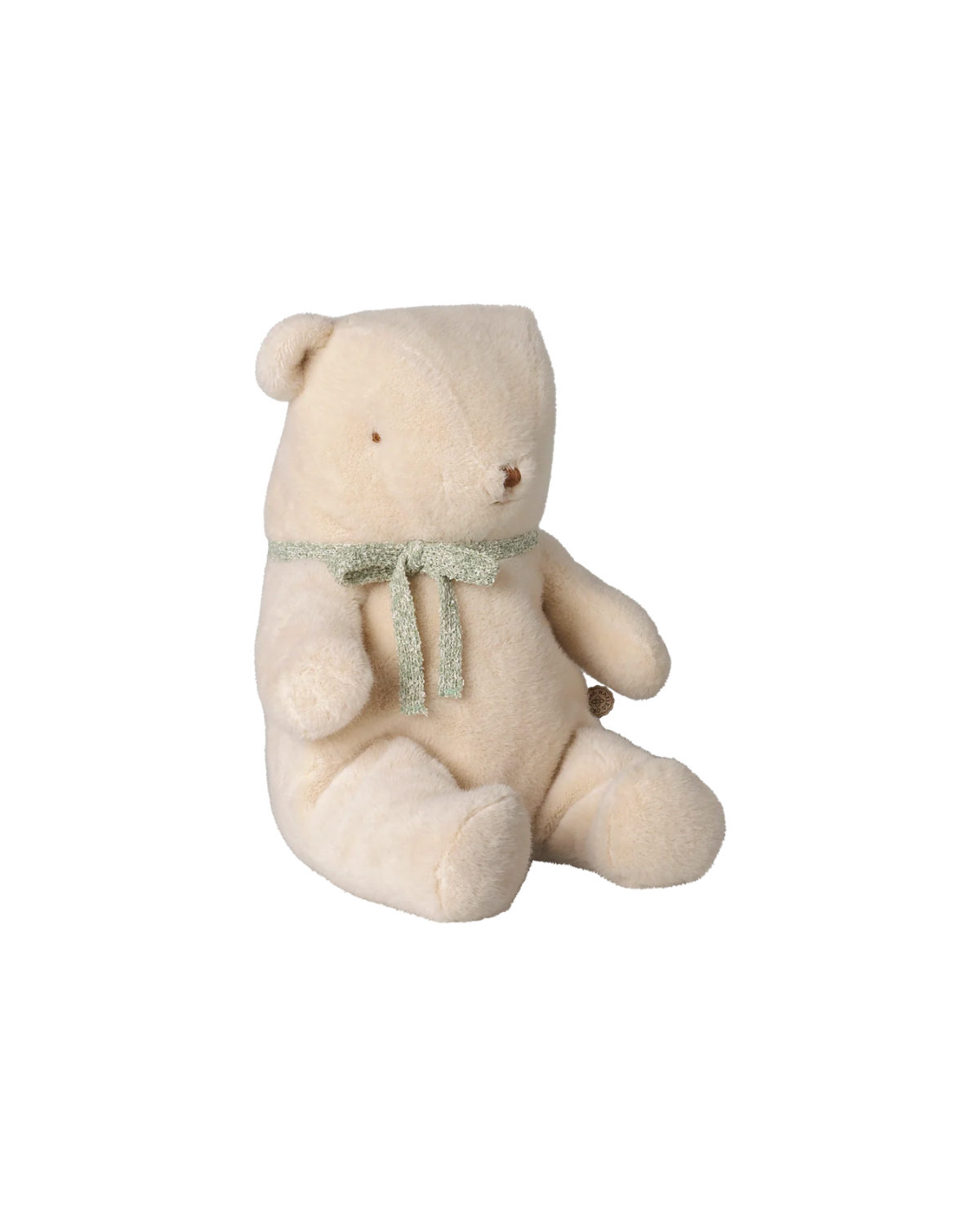 Teddybär Medium - Off-White mit Schleife