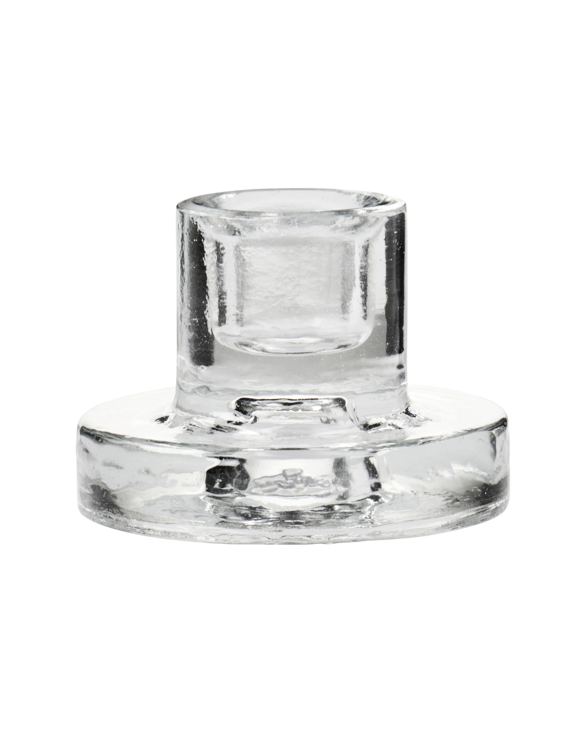 Mini-Kerzenhalter aus klarem Glas - Ø 5 cm